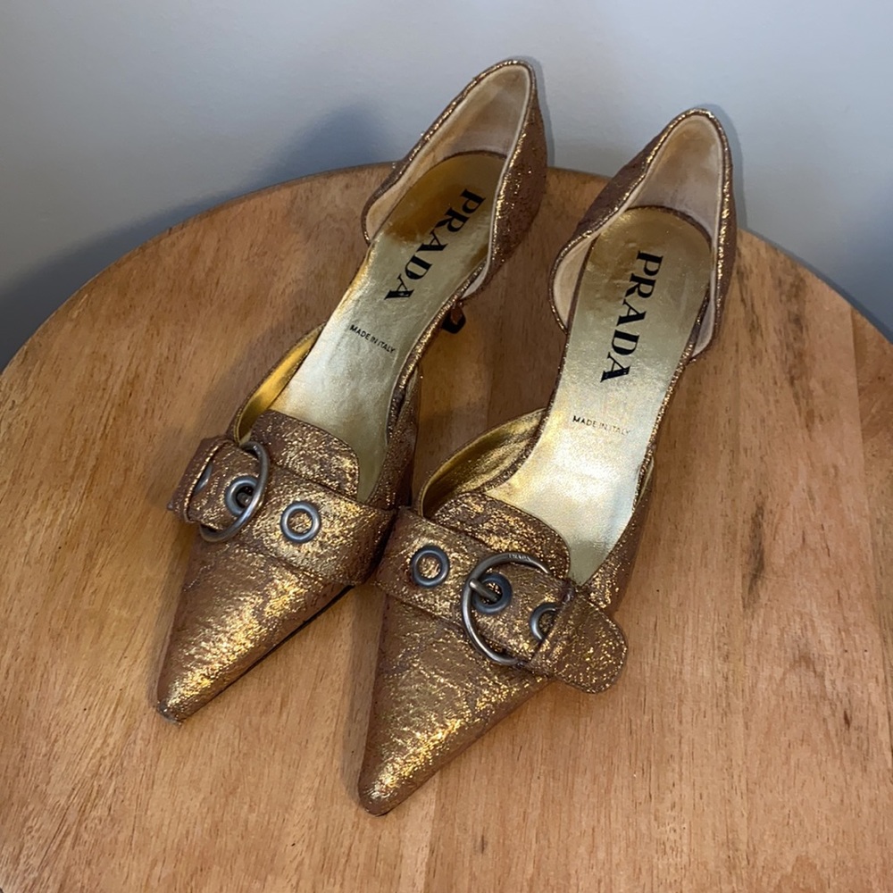 PRADA Baroque Runway Heels